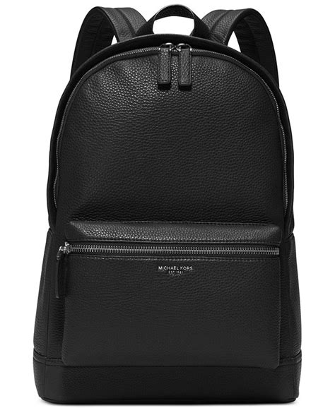 michael kors bryant pebble leather backpack 